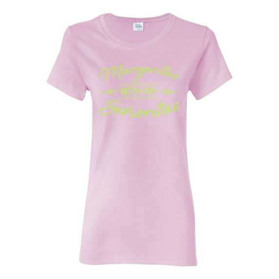 Green Senoritas Funny Cinco de Mayo Cinco De Mayo Womens T-Shirt, Light Pink, Medium