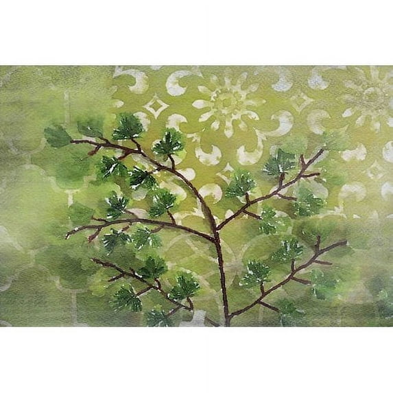 "Green Sensation II" Painting Print on Wrapped Canvas