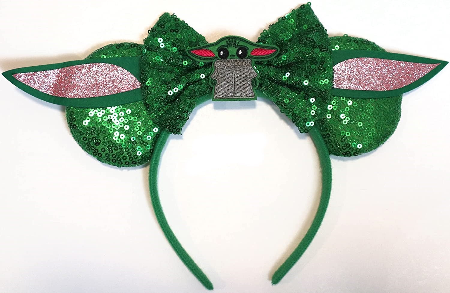 Green Sequin Mickey Minnie Ears Headband / Minnie Inspired  display picture 1