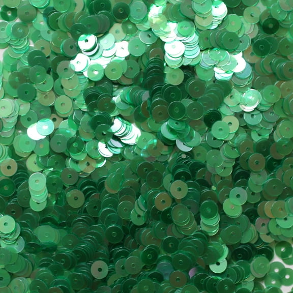 Green Sequins 5mm Crystal Rainbow Iris Iridescent Made in USA