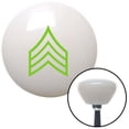 thumbnail image 1 of Green Sergeant White Retro Shift Knob with M16 x 1.5 Insert Shifter Auto Manual Brody, 1 of 1