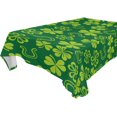 thumbnail image 1 of Green Shamrock Fabric Square Tablecloth - Waterproof and Wrinkle-Resistant Table Cloth 54x54 Inch Table Cover for Indoor & Outdoor Dining House Decor, 1 of 7