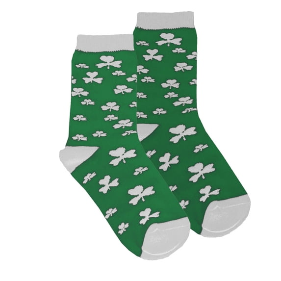 Green Shamrock Kids Socks by Traditional Craft Ltd.