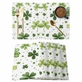 thumbnail image 1 of Green Shamrocks Placemats Set of 12, St. Patrick's Day Non-Slip Place Mats Washable Table Mats for Kitchen Dining Table Decorations Indoor/Outdoor, 1 of 9