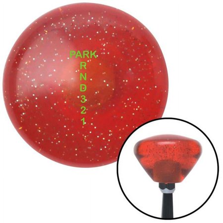 Green Shift Pattern 63n Orange Retro Metal Flake Shift Knob with M16 x 1.5 Insert