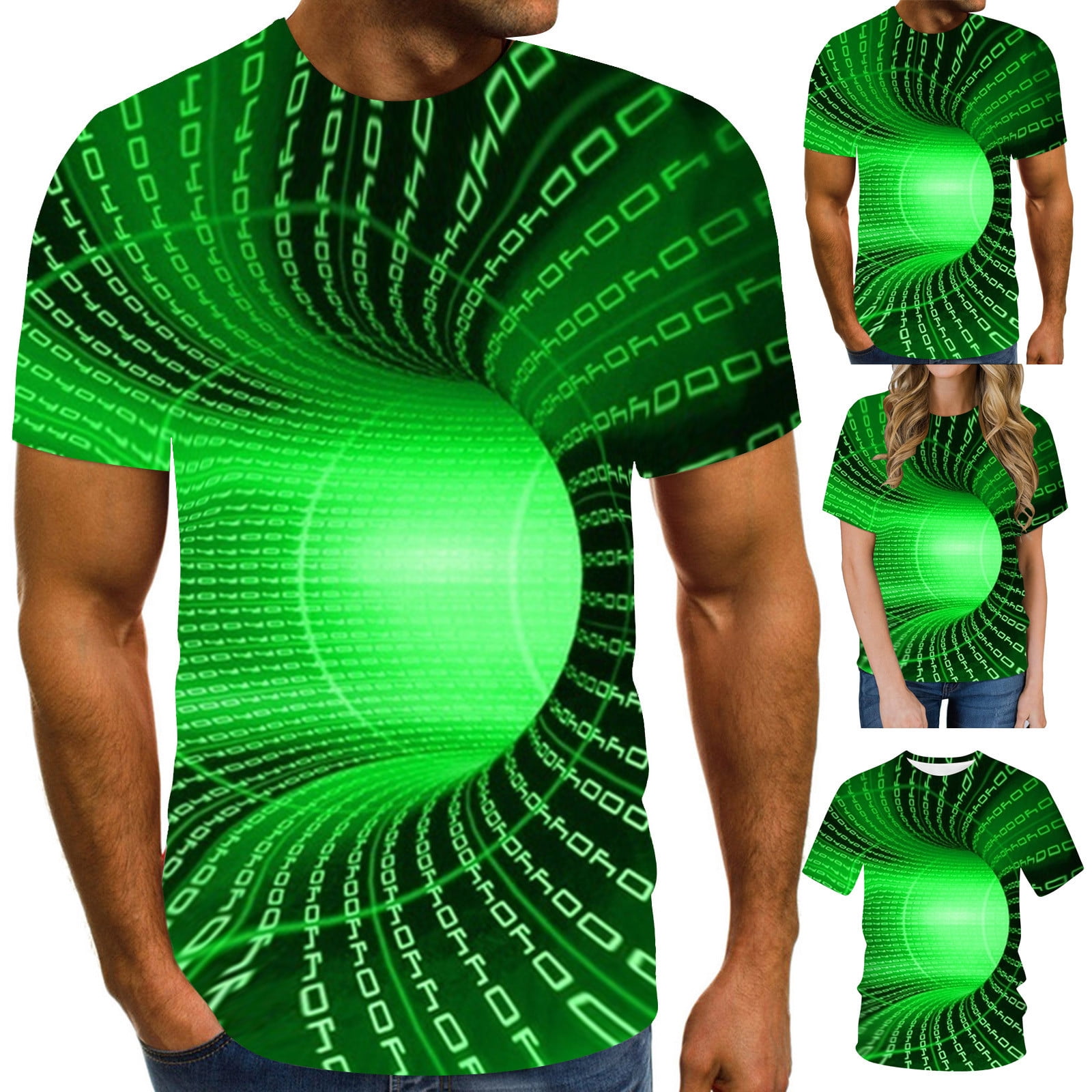 Red Green Horizontal - Sustainably Made Men's Short Sleeve Tee main image 0