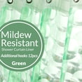 "MAZBFF 72""X 72"" Green Shower Curtain Liner with Water Cube, Rust