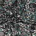 thumbnail image 1 of Green Silver SYF Multi Floral Burnout Velvet, 1 of 8