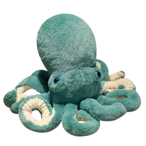 Green Simulation Octopus Plush Toy Stuffed Animal Pillow For Home Decoration Soft Cushion 30Cm