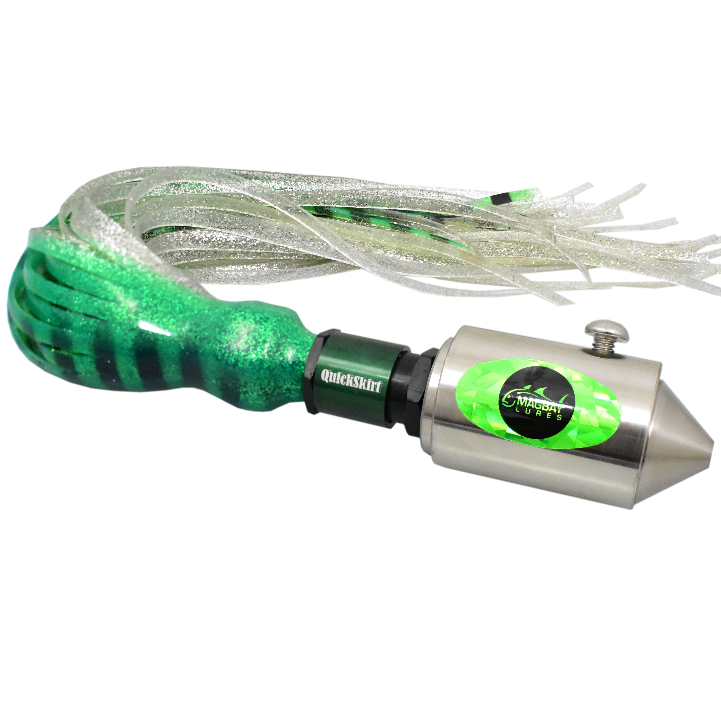 Green Sincero High Speed Wahoo Lure - Compare to Ballyhood Cowbell Lures 