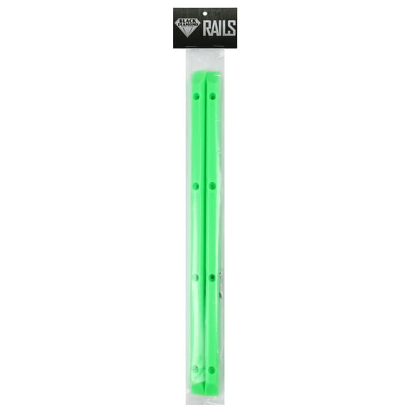 Green Skateboard Rails Old School Plastic with Mounting Screws by Black Diamond