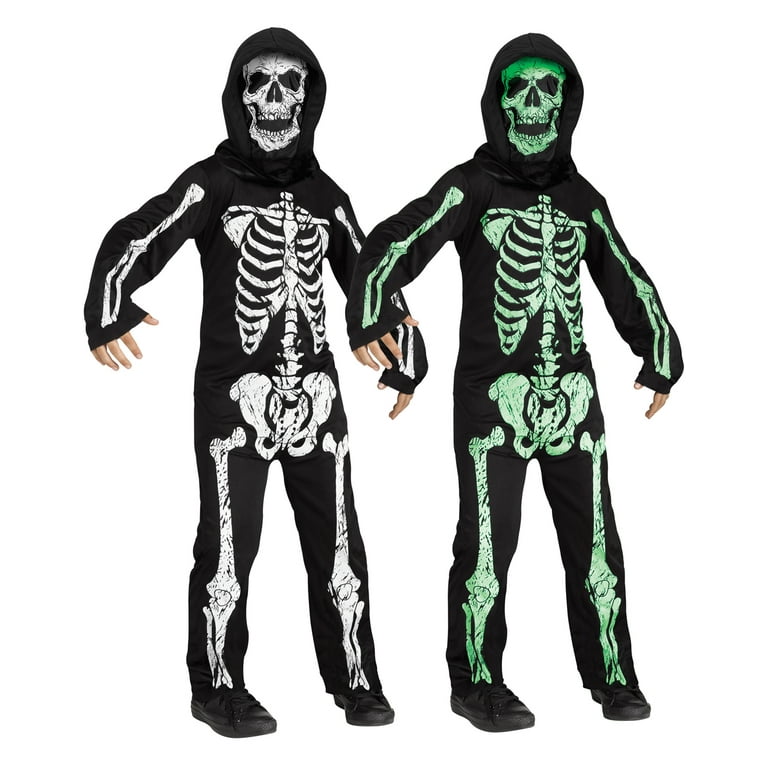 Skeleton Demon Hooded Childrens Costume Skeleton Demon Hooded Childrens Costume