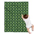 thumbnail image 1 of Green Skull Pattern Blanket,Comfortable Soft Flannel Throw Blanket,All Season,Warm Lightweight Blankets for Sofa Bed Couch Living Room Chair,30"x40", 1 of 4