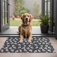 thumbnail image 1 of Green Skull Rose Pattern Door Rugs,Washable Non Slip Door Mats Indoor,Decorative Door Mats,Entry Mat Indoor for Entrance,Bedroom,Kitchen,Bathroom,20"x32", 1 of 6