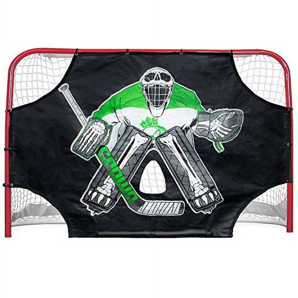 Green Skull Sniper Ice Hockey Shot Target, 72" x 48"
