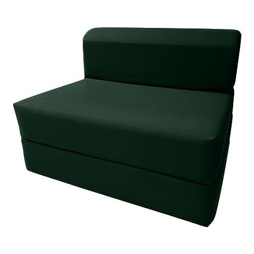 Green Sleeper Chair Folding Foam Bed, Studio Guest Beds, Sofa, High