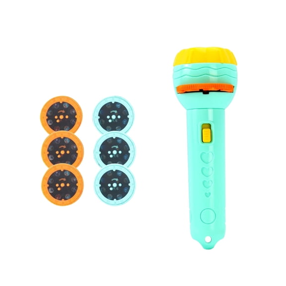 Green Slide Kids Projection Flashlight Toy Early Educational Picture Dinosaur Animal Pattern Fun