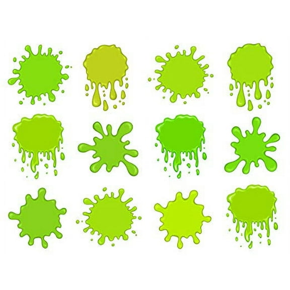 Green Slime Splat Cupcake Toppers, by A Birthday Place (12 Count)