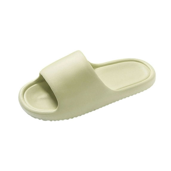 Green Slippers For Indoor And Outdoor Use Thick Soft Sole Lightweight Bathroom Footwear Unisex Home Slides In Assorted Color Eu 36 Uk 3.5 Us 5.5 Foot Length 9.25 Inches