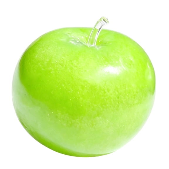 Green Slushy Apple Squishy,Apple Squishies Stress - Realistic Slow Rising Fruit Fidget for Stress Relief & Anxiety Relaxation