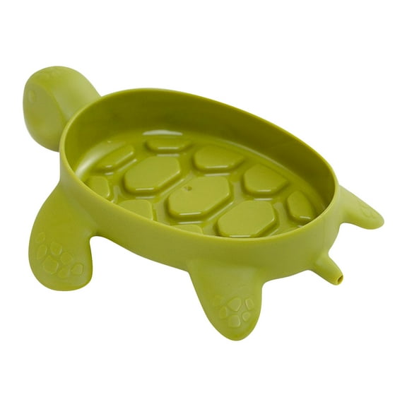 Green Small Turtle Soap Dish Creative Anti Slip Draining For Bathroom Kitchen Use