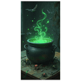 thumbnail image 1 of Green Smoke Halloween Cauldron Banner Spooky Spider Potion for Halloween Party Haunted House Decoration, 1 of 9
