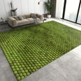 thumbnail image 1 of Green Snake Texture Printed Area Carpet, Retro Abstract Minimalist Living Room Rugs, Washable Rugs Soft Comfortable Non-Slip for Bedroom Office Dining Indoor Hallway 2x3ft, 1 of 6