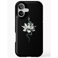 White Baby Python Snakes Green Snake and White Lotus Tough Case for Apple iPhone, Dual-Layer ...