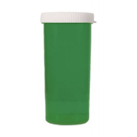 Green Snap Cap Vials with Snap on Caps 20 DRAM /300 Units