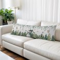 thumbnail image 1 of Green Snowman Christmas Long Body Pillow Cover 20x60 Inch, Xmas Snowflake Eucalyptus Leaves Decorative Pillowcase with Zipper, Microfiber Pillow Protector, Soft Breathable Long Pillowcases for Women, 1 of 9