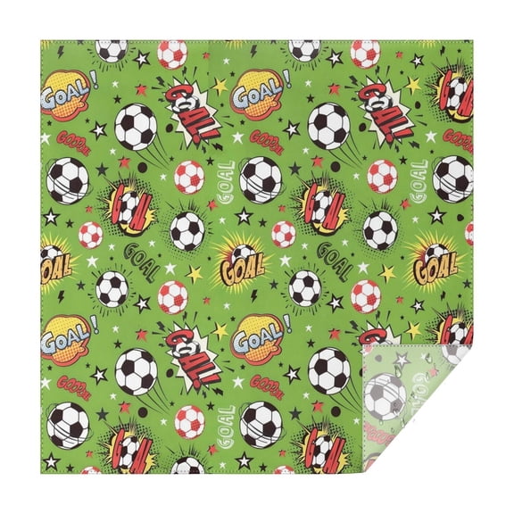 Green Soccer Comic Pattern Square Tablecloth,Waterproof Square Table Cover,Wipeable Spillproof Washable Table Cover for Home Kitchen Party Decor 60"x60"(152x152cm)