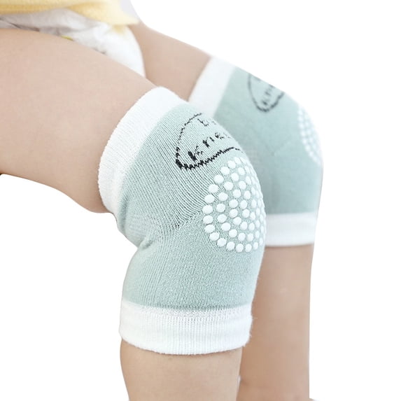 Green Socks Baby Crawling Anti-Slip Knee Compression Sleeve Unisex Kneecap Coverage