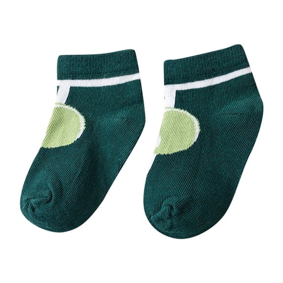 Green Socks Children Socks Fashion Trend New Pattern Football Baseball Football Pattern Summer Thin Comfortable Cute Socks