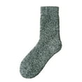 thumbnail image 1 of Green Socks Winter Solid Thickened Thermal Socks Plush Medium Tube Sweat Absorbing Pure Cotton Socks, 1 of 3