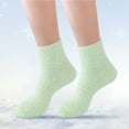thumbnail image 1 of Green Socks Women Fuzzy Fluffy Cozy Slipper Socks Warm Soft Winter Plush Home Sleeping Socks, 1 of 6