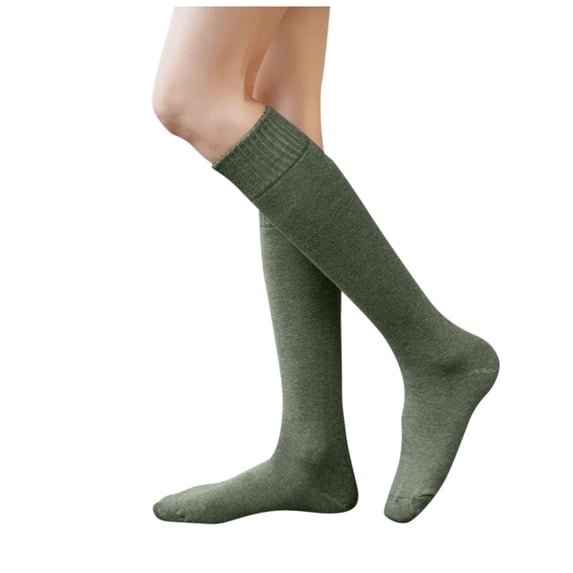 Green Socks Women's Stockings Calf Socks Winter Warmth Casual Soft Adult Socks Home Socks Winter Gifts Carpet Socks