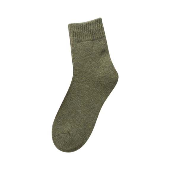 Green Socks Womens Vintage Winter Soft Warm Thick Cold Knit Wool Crew Socks Multicolor