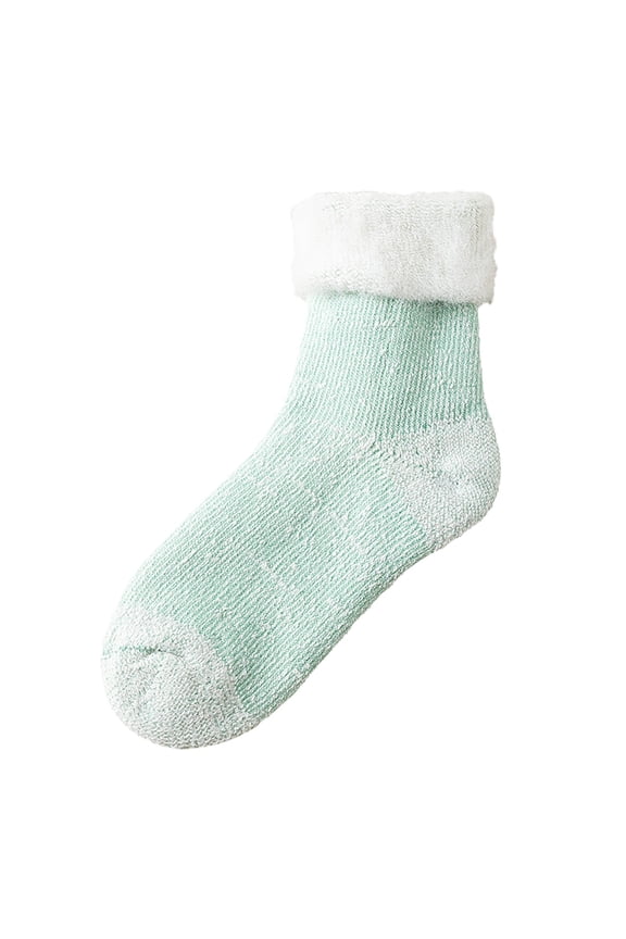 Green Socks Wool Socks Winter Women's Stockings Thickened with Snow Country Sub Warm Ski Yarn Snow Socks
