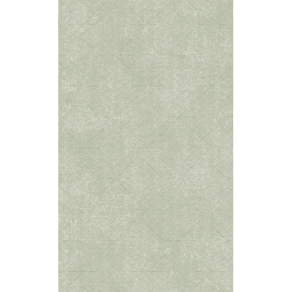Green Soft Diamond Geometric Printed Non-Woven Non-Pasted Textured Wallpaper 57 Sq. Ft.