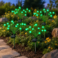 Fire Fly Packing Green Solar Swaying Firefly Lights, 4 Pack, 32 LED Waterproof Outdoor ...