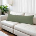 thumbnail image 1 of Green Solid Color Body Pillow Covers 20"x54", Aesthetics Contemporary Luxury Soft Brushed Microfiber Breathable Throw Pillow Covers, Pillowcase with Zipper for Couch Sofa Bedroom Living Room, 1 of 9