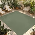 thumbnail image 1 of Green Solid Color Outdoor Rug 3x5 Ft - Reversible Patio Rug Outdoor Camping Rugs, Aesthetics Contemporary Luxury Washable Indoor Outdoor Area Rugs, Non-Slip Outdoor Carpet Runner for Deck/Porch, 1 of 8
