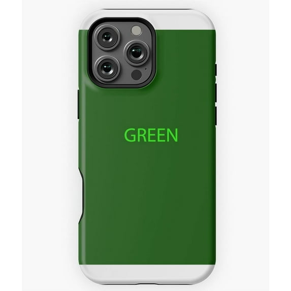 Green Solid Color Simple Design M4857 Phone Case for iPhone 17 16 15 14 13 12 11 Pro Max