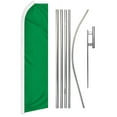 thumbnail image 1 of Green Solid Color Super Flag & Pole Kit, 1 of 1