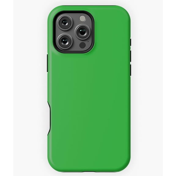Green Solid Plain Color Simple Blank Minimalist Matte G233 Compatible Phone Case for iPhone 17, 16, 15, 14, 13, 12, and 11 Pro Max