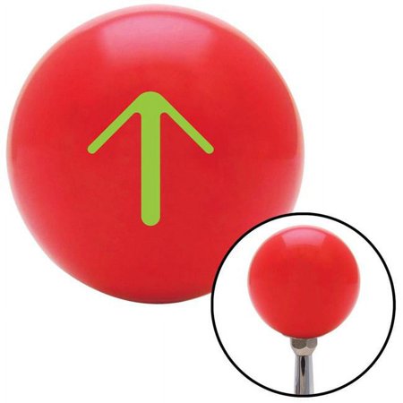 Green Solid Pointing Arrow Up Red Shift Knob with M16 x 1.5 Insert Shifter Auto Brody