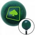 thumbnail image 1 of Green Spade on a Card Green Metal Flake Shift Knob with M16 x 1.5 Insert Shifter Brody, 1 of 1