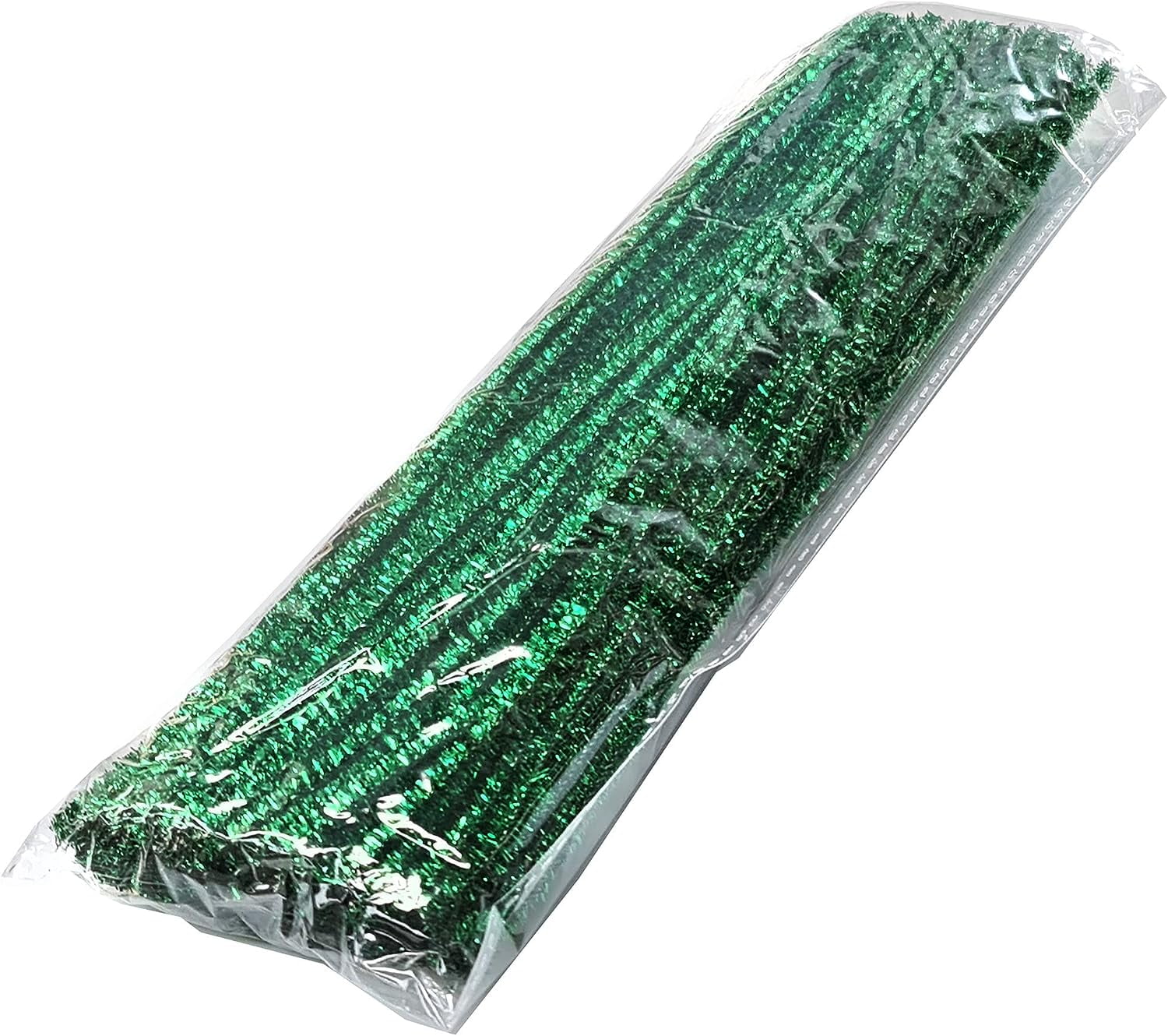 Green Sparkle Craft Pipe Cleaners Pack of 20