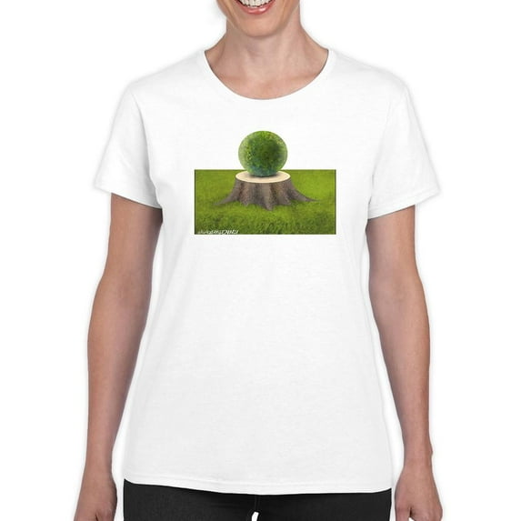 Green Sphere T-Shirt Women -Wilfred Hildonen Designs, Female Large