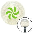 thumbnail image 1 of Green Spinning Fan Blades Clear Metal Flake Shift Knob with M16 x 1.5 Insert Auto, 1 of 1